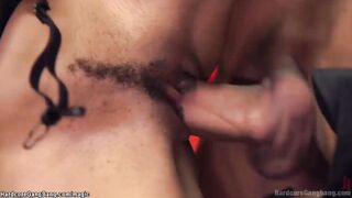 Tiny melons african double penetration pounded