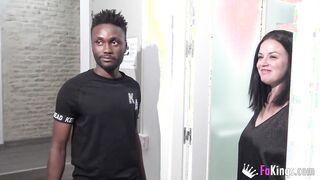Not repressed anymore: Nuria's back to finally taste HER FIRST EBONY PENIS!