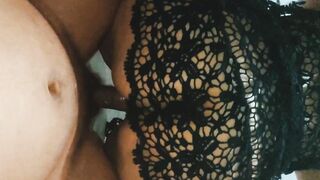 Old Hottie hispanic I offer my hubby a little gift, he didn't expect it