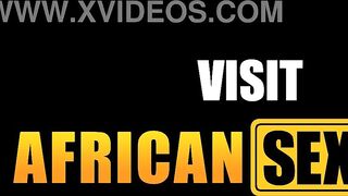 Slim african surprise interracial facial after a nice cowgirl rides