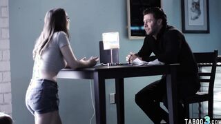 Careful long boobed Laney Grey using twat to recover her stepsisters job