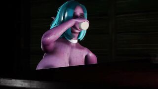 Dark Elf is Gang Fuck by Goblins