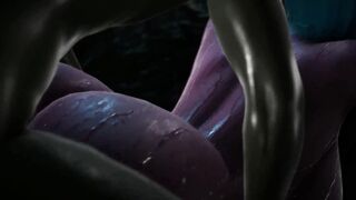 Dark Elf is Gang Fuck by Goblins