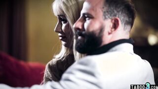 Petite blonde tranny fucked by stepdad