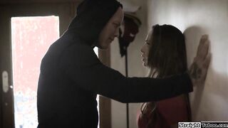 Busty milf is fucked roughly by intruder