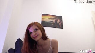 GERMAN SCOUT - Thin Red Head Ukrainian Eighteen Lina Joy Pickup for Hard Casting Boned