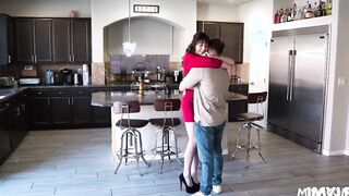 1mylf.com - Jenna Noelle can't help but slobber Joshua Lewis' prick