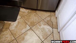 Huge jugs stepmother giving stepson a head