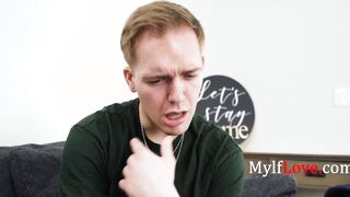 Huge Boobies milf Helps Son To A Pervy Challenge For His Tok