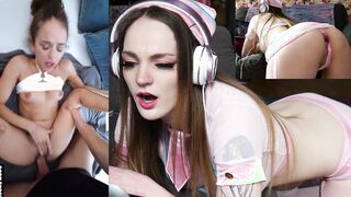 Carly Rae Summers Reacts to GEISHA KYD FUCK LIKE MEAT AND CUMMING NON STOP