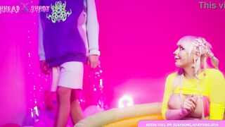 Candy chick Blowing lollipop and banged! into the booty AliceBong