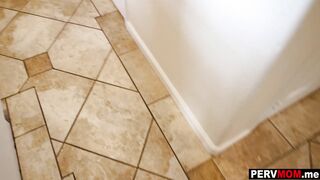 Huge natural tits stepmom sucks stepson
