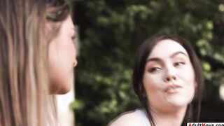 Lesbian coed falls in love with friend