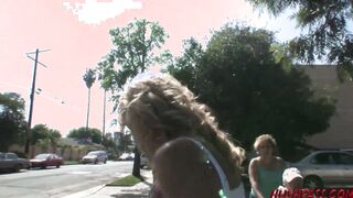 Flattery on the Street Leads Kayla Synz to Huge White Meat