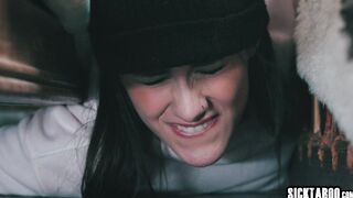 Stuck burglar fucked by lesbian MILF