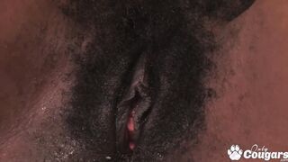 Nina Devon Has Her Unshaved Ebony Twat Creampie On - African milf