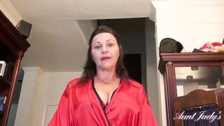 AuntJudys - Your Older Full-Bush Step-Aunt Joana offer you a Taboo Grind & Hand Job