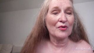 AuntJudys - Your Big Titted 61yo GILF Stepmom Maggie Jacks you Off & Blows your Dick