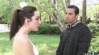 Mature mom and teen sharing a big dick