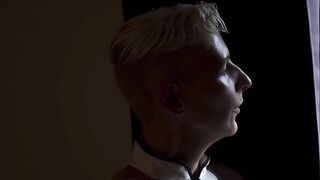 "PIG PET" (2022, Horror, Melodrama film) - Amateur fem dom pegging and fisting milking self creampie. Bae blonde gf and pig anal sub.