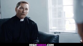 Sinful sluts Out of Control with Church Father - Gia Derza