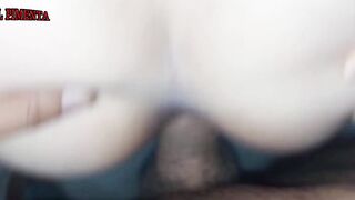 I killed my desire to do anal, I felt the beauty penis pulsing and coming into my tight booty, opened my white butt nice