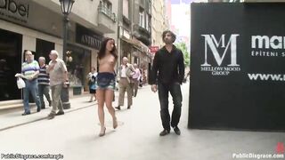 Little European Beauty fucks on a city bus