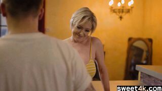 Huge boobies stepmom and son