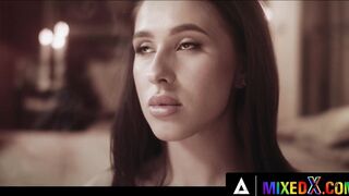 MIXEDX - hot Alyssa Bounty Offer Her Pure Soul And Twat To Good Demon Amirah Adara