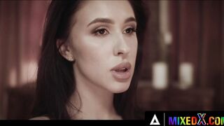 MIXEDX - hot Alyssa Bounty Offer Her Pure Soul And Twat To Good Demon Amirah Adara