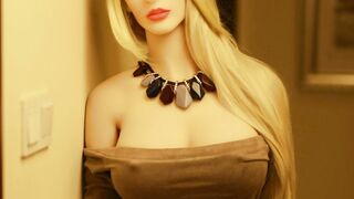 Fantasy Blonde Tebux Sex Doll for a Hot Blowjob