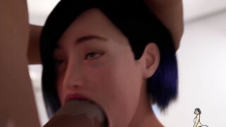 Horny PAWG agrees to let her stepfather fucked her to keep her hidden