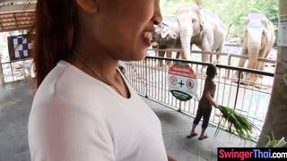 Big ass Thai GF went to a  and sex