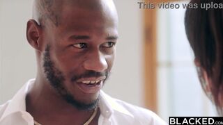 BLACKED Kylie can't keep her eyes or hands off Anton's big black cock