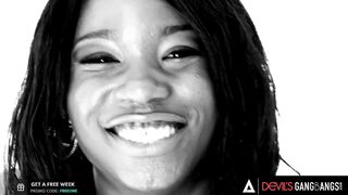 DevilsGangbangs - African sexy Mya Mays Gets Her Dose Of four White Dicks Into Her Holes