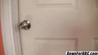 DOWN FOR big black cock - Brooklyn Jade Long Cock Fills Her Tight Box