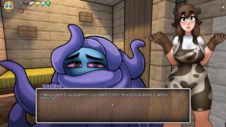HornyCraft [Hentai game PornPlay ] Ep.three Milking a minecraft furry cowgirl's long jugs