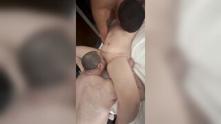 Hispanic gang bang cummed