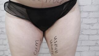Pregnant cheating ex-wife returned home after cummed gang bang soaked and dripping vagina with cum!