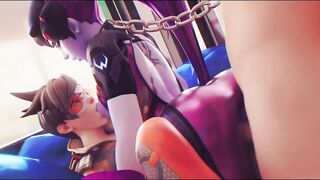 3D Compilation: Overwatch Dva 3Some Mercy Ashe Widowmaker Uncensored Cartoon