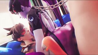 3D Compilation: Overwatch Dva 3Some Mercy Ashe Widowmaker Uncensored Cartoon