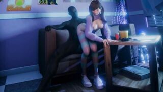3D Compilation: Overwatch Dva 3Some Mercy Ashe Widowmaker Uncensored Cartoon