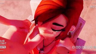 graffiti falls. unrealistically good sex with an insanely pleasant-looking character of everyon