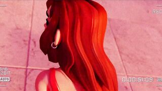 graffiti falls. unrealistically good sex with an insanely pleasant-looking character of everyon
