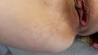 her vagina gets filled with cum