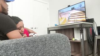 Black Step-sis blowing me off while I play the game