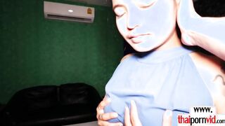 Thai hooker preparing and fucking a BWC