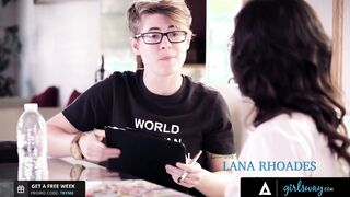 GIRLSWAY - Famous Porn Actress Lana Rhoades Bangs With The Big Tit Tape Director April O'Neil