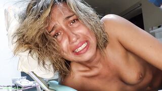 Best Maelle's ANAL CUMMED COMPILATION Ever! Look at her PAINFUL face SCREAMING and CRYING!!! REAL AMATEUR LOVERS