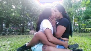 having fun outside